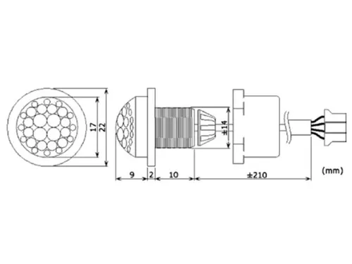 Mini Pir-Bewegingsdetector Inbouw 230 Vac
