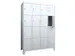 armoire multicases,HxlxP 1850x1600x500mm,RAL7035,face avant RAL6011