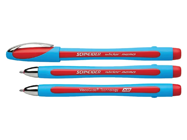 Balpen Schneider Slider Memo Rood Extra Breed