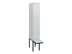locker met bank,HxBxD 1950x300x815mm,1vak,vak B 300mm,cil.-slot