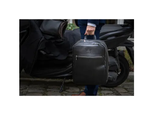 Computer rugzak Exac tive zwart leder