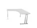 bureau in vrije vorm,HxBxD 740x1400x1400mm,vrije vorm,MP-lichtgrijs