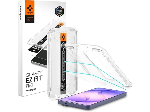 Spigen EZ Fit GLAS.tR Samsung Galaxy S26 Screen Protector 2-Pack
