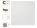 Frameloos Modulair Whiteboard Staal Magnetisch 45x45cm