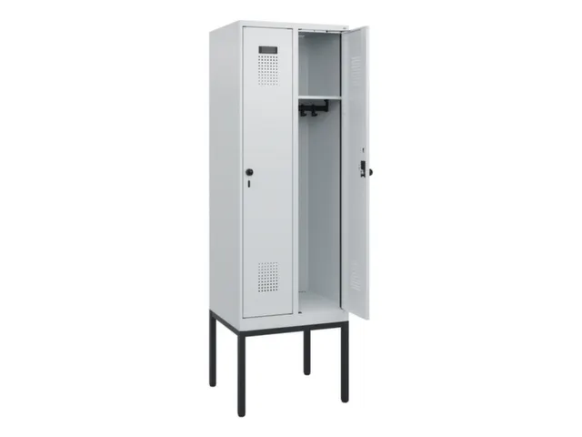 schoollocker,HxBxD 1950x600x500mm,2vak,vak B 300mm,draaigrendel