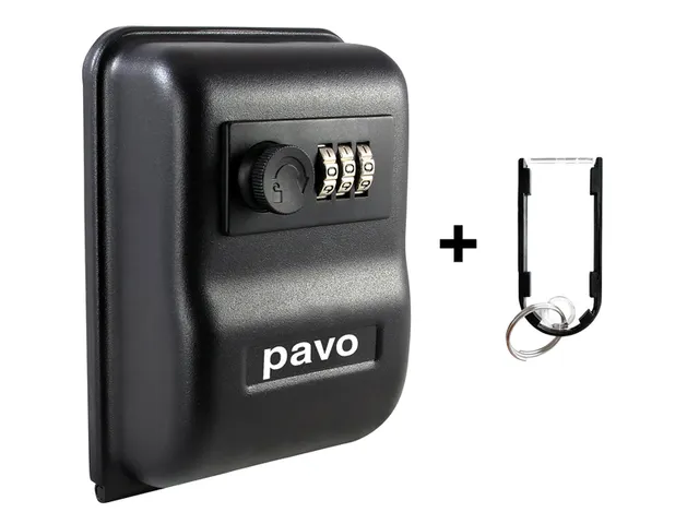 Sleutelkast Pavo met cijferslot voor 1 sleutel Zwart