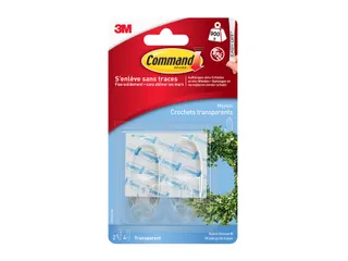 Bevestigingsstrip 17091Clr 2 Ovale Haken Medium draagvermogen 900 gram - 1