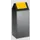 Afvalverzamelaar Zelfblussend 60 Liter 800X320X320Mm Klemring Geel