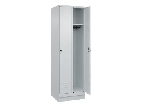 locker,HxBxD 1950x600x500mm,2vak,vak B 300mm,draaigrendel,sokkel