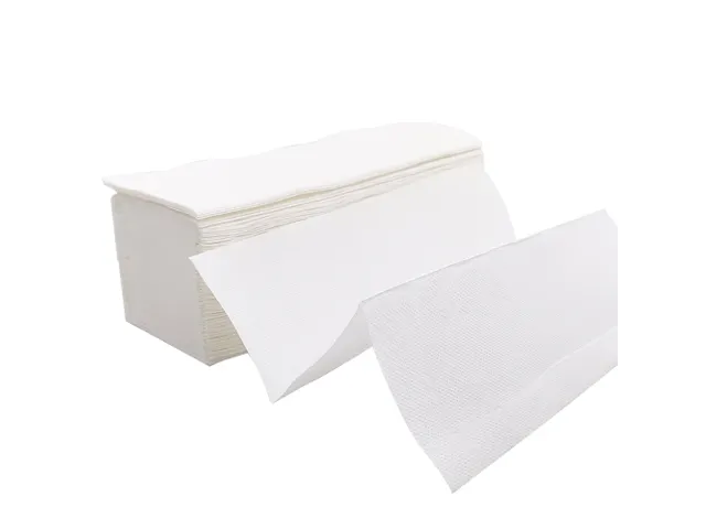 Handdoekjes Interfold W-Vouw Cellulose 2-laags 32x22cm Wit 20x160 Vel
