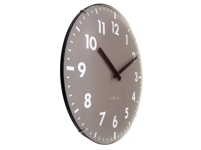 Wandklok NeXtime Duomo 35cm kaki