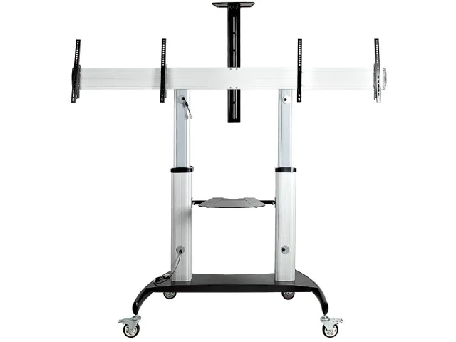 Dual TV Standaard op Wielen voor 37-60 Inch VESA TV's