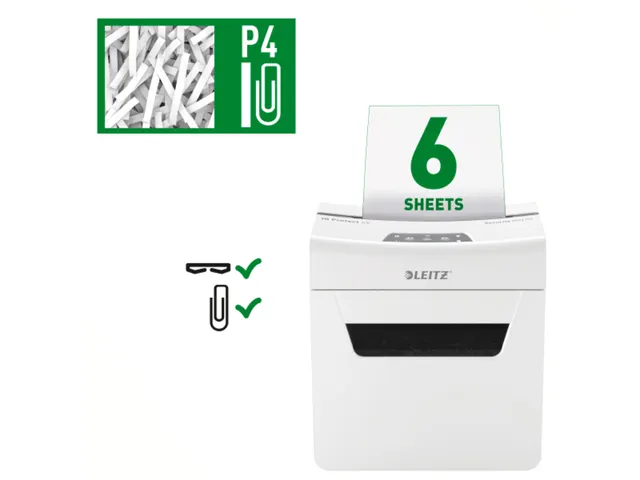 Papiervernietiger Leitz IQ Protect Premium 6X P-4 snippers