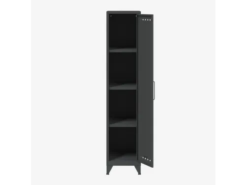 garderobekast,HxBxD 1800x380x510mm,1vak,4voeten,romp antraciet