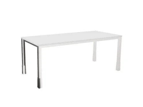 In hoogte verstelbaar bureau,HxBxD 720-840x1800x800mm,Bl-wit