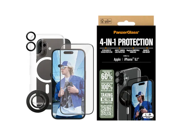 PanzerGlass 4-in-1 Protection Bundle iPhone 16, Apple, Apple - iPho