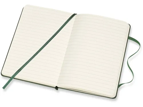 Notitieboek Moleskine pocket 90x140mm lijn hard cover myrtle green