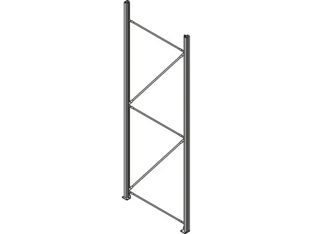 standaard,v. breedvakstelling,HxD 3000x600mm,veldlast 3900kg,verzinkt