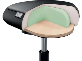 Ergo actieve Zitkruk comfort wieltjes zwart - 3
