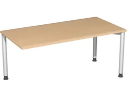 koppelelement voor bureau,HxBxD 680-800x1600x800mm,blad beuken,hoekig