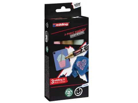 Edding 6900 X multi marker set pastel color 3 stuks