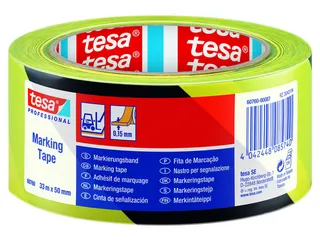 Markeringstape tesa Professional 60760 PV1 50mmx33m geel-zwart - 5