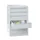 Ladenkast HxBxD 800x715x600mm 6 Laden Ral7035