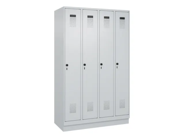 locker voor scheiding van kleding,HxBxD 1950x1200x500mm,4vak
