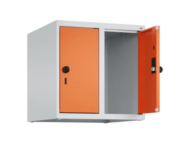 opzetkast,v. locker,2vak.,vak B 250mm,HxBxD 500x500x500mm,vleugeldeur