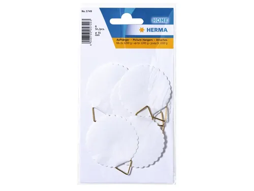 Hanghaakje Herma 5749 55mm Gegomd 6stuks
