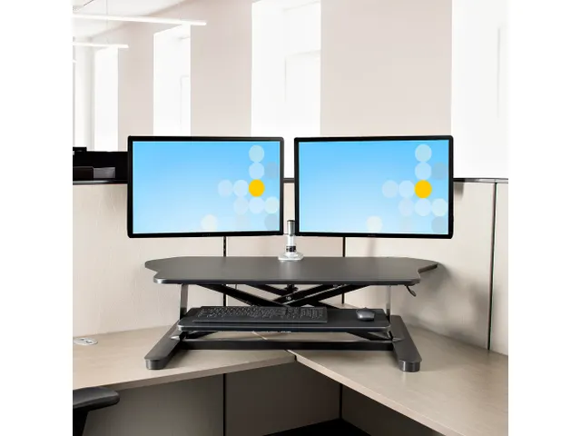 Zit Sta Hoekbureau met Toetsenbordlade