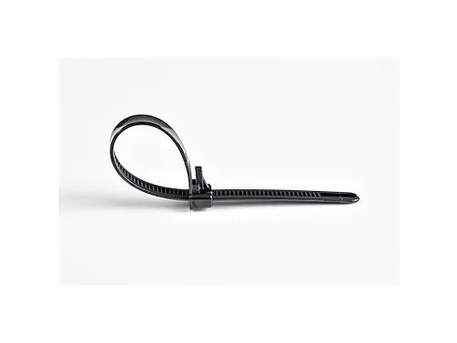 15cm Herbruikbare Kabelbinders zwart nylon 100 stuks