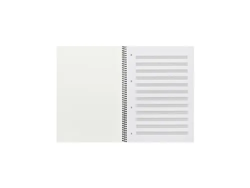 Collegeblok Oxford muziek A4+ 4-gaats 50vel blauw