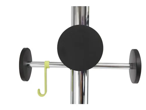 Stan 3 designkapstok chroom met 8 haken 175 cm met paraplubak