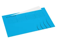 Vouwmap Secolor Folio ongelijk 225gr blauw