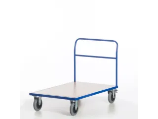 duwbeugelwagen,draagverm. 500kg,laadvl. LxB 1200x800mm,houtplaat - 5