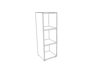 kantoorstelling HxBxD 1310x430x450mm 2xhouten vloer aluminium zilver - 2