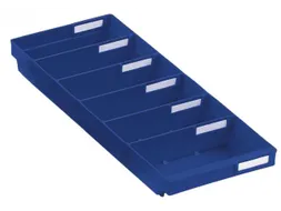 Stellingbak Extra Vlak Pp Hxbxd 65X240X500Mm Blauw