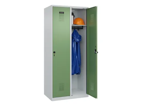 locker,HxBxD 1850x800x500mm,2vak,vak B 400mm,draaigrendel