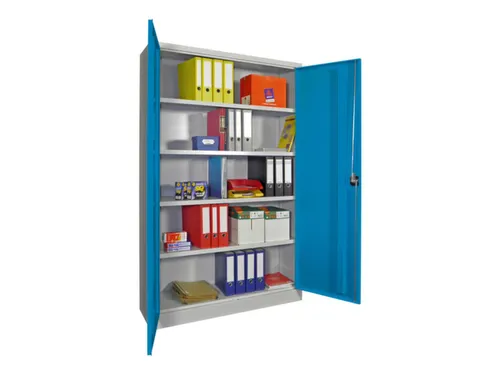 grootvolumekast met openslaande deuren,RAL7035,front RAL5012