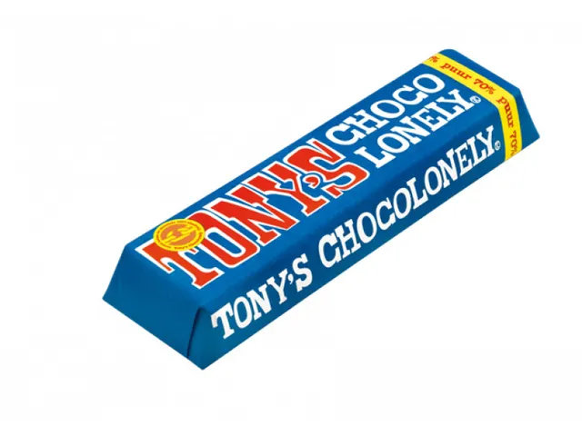 Chocolade Tony's Chocolonely reep 50gr puur