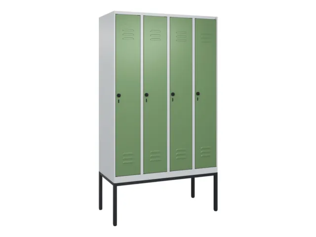 locker,HxBxD 2120x1200x500mm,4vak,vak B 300mm,draaigrendel