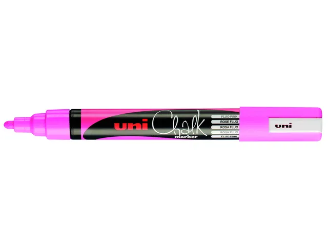 Krijtstift Uni-ball chalk rond 1.8-2.5mm fluor roze