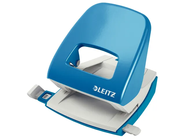 Perforateur Leitz 5008 2 trous 30 fls bleu clair