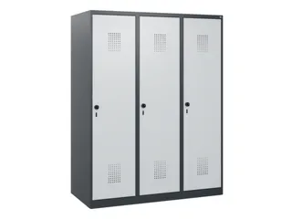 schoollocker,HxBxD 1530x1200x500mm,3vak,vak B 400mm,draaigrendel - 2
