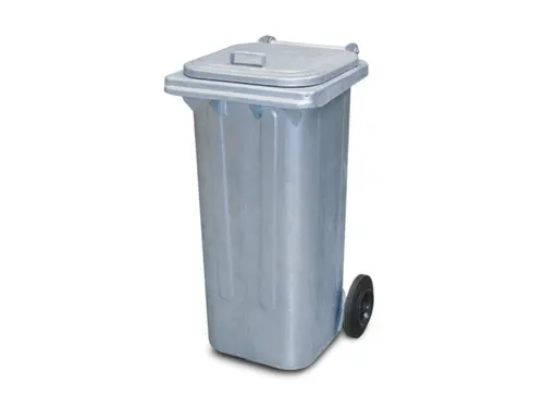 container,120l,HxBxD 920x475x565mm,deksel staal,romp vuurverzinkt