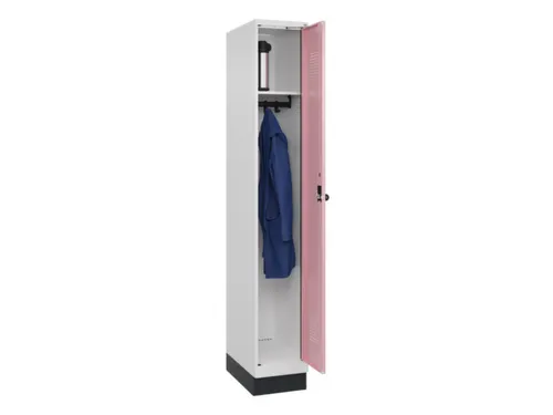 locker,HxBxD 1950x300x500mm,1vak,vak B 300mm,draaigrendel,sokkel