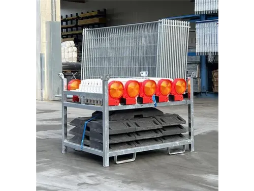 Bakenset,10Bakens M. Lampen,Voetplaten,1Opslag-/Transportpallet