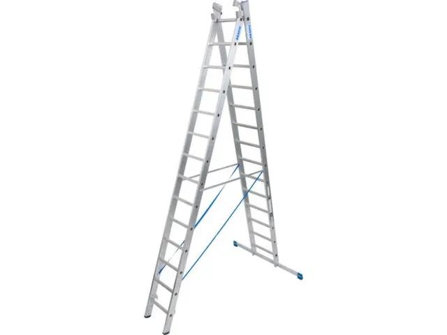 multifunctionele telescoopladder,3x14,sporten,balk L 3,9-10,25m