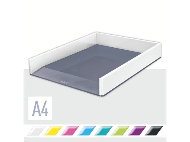 Brievenbak Leitz WOW wit/grijs C4 A4+